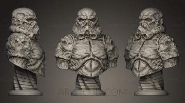 Busts of heroes and monsters (BUSTH_0237) 3D model for CNC machine